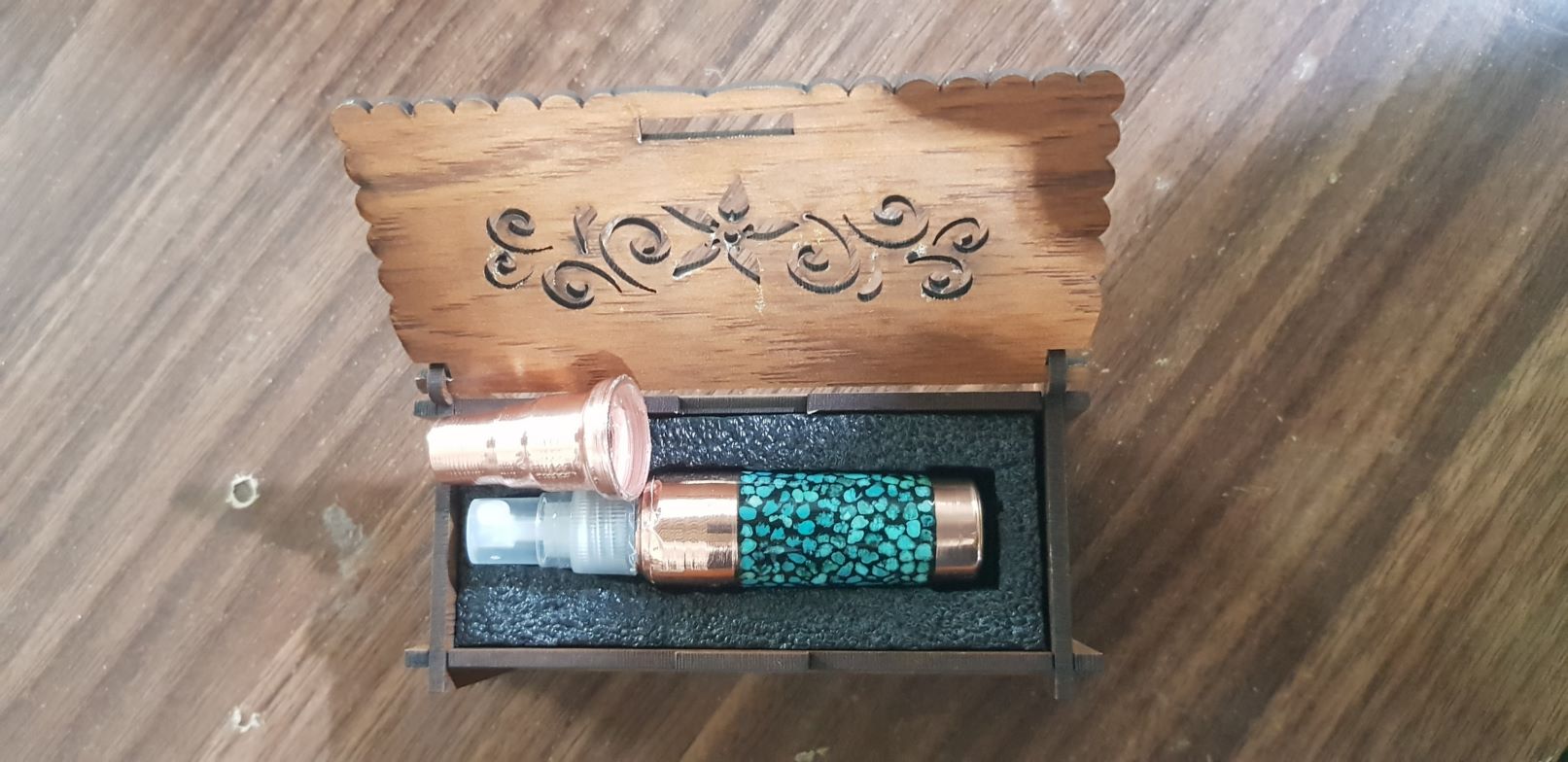 شیشه عطر جنس مسی صنایع دستی 